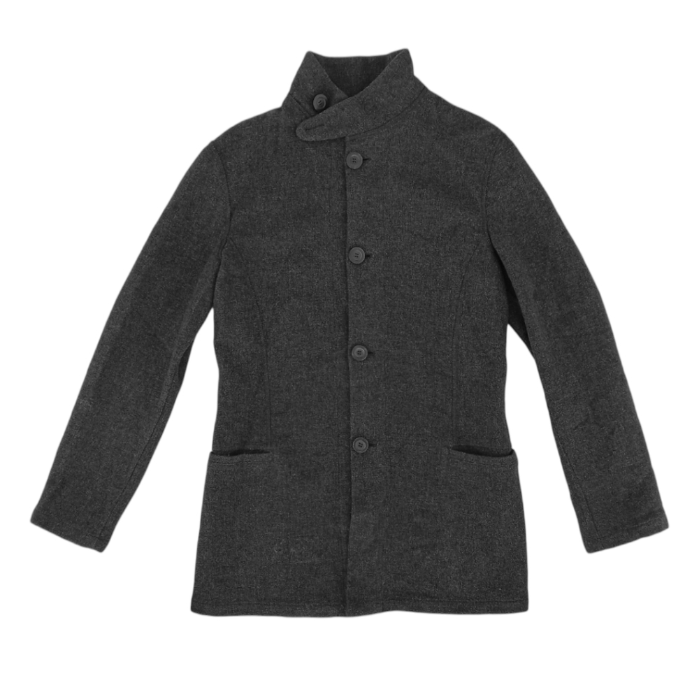 Emporio Armani Gray Pea Coat